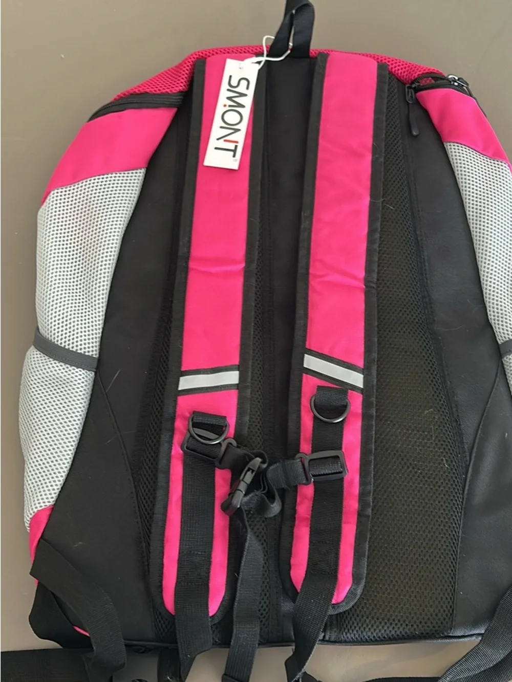 SMONT Pink and Black Pet Backpack